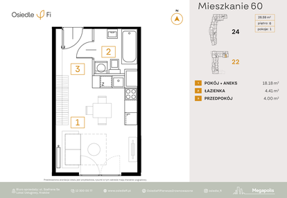 Mieszkanie w inwestycji: Osiedle Fi bud. 22, 24