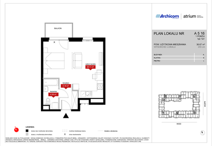 Mieszkanie w inwestycji: Atrium - Nowy Szczepin