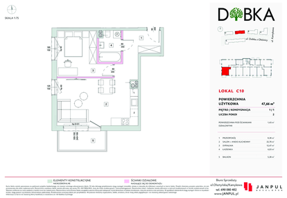 Mieszkanie w inwestycji: Dobka