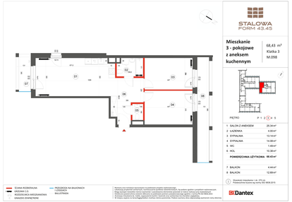 Mieszkanie w inwestycji: Stalowa Form 43.45
