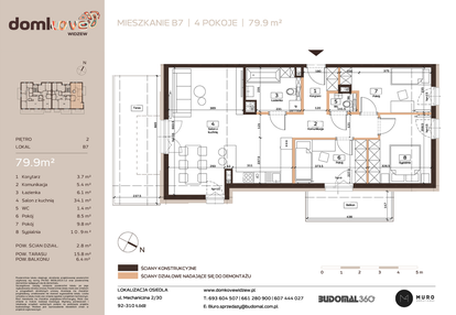 Mieszkanie w inwestycji: Domkove Widzew
