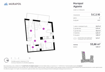 Mieszkanie w inwestycji: Murapol Agosto