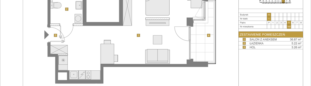 Mieszkanie w inwestycji: Apartamenty Grzybowska 11