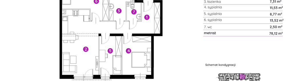 Mieszkanie w inwestycji: Murapol Trzy Lipki etap II