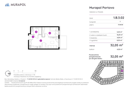 Mieszkanie w inwestycji: Murapol Portovo etap II