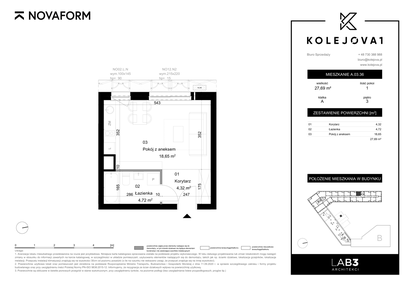 Mieszkanie w inwestycji: Kolejova 1