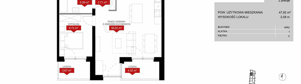 Mieszkanie w inwestycji: Przystań Reymonta
