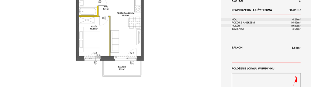 Mieszkanie w inwestycji: Metro Art 13