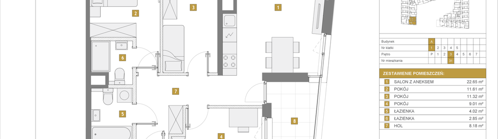 Mieszkanie w inwestycji: Apartamenty Metro Wilanowska