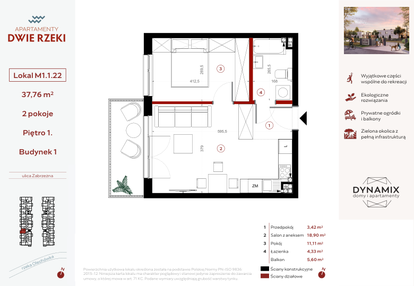 Mieszkanie w inwestycji: Apartamenty Dwie Rzeki