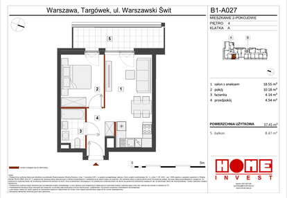 Mieszkanie w inwestycji: Warszawski Świt etap VIII