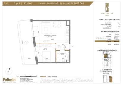 Mieszkanie w inwestycji: Cieszyńska 9 budynek B i C