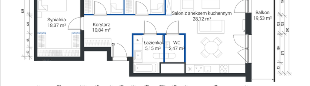 Mieszkanie w inwestycji: Nowe Zabłocie