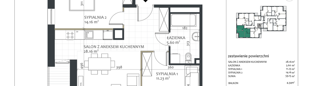 Mieszkanie w inwestycji: Sosnovia