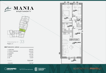 Mieszkanie w inwestycji: MANIA Apartamenty