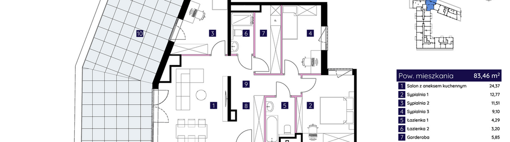 Mieszkanie w inwestycji: Osiedle Neonowe