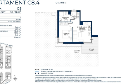 Mieszkanie w inwestycji: Sol Marina etap III