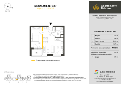 Mieszkanie w inwestycji: Apartamenty Dębowa