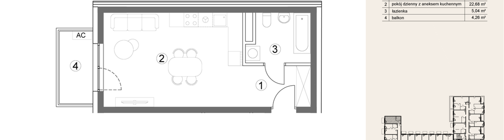 Mieszkanie w inwestycji: Waterlane Vibe