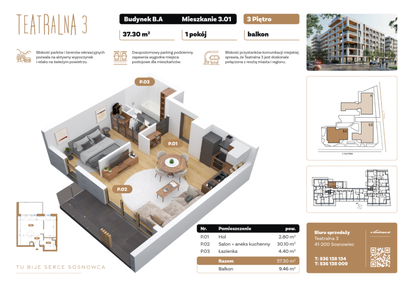 Mieszkanie w inwestycji: Teatralna 3