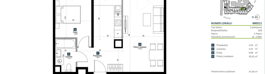 Mieszkanie w inwestycji: Pilczycka Vita