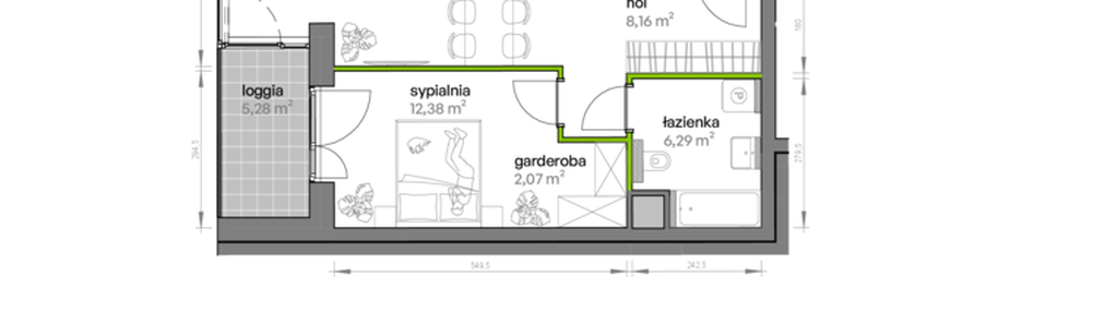 Mieszkanie w inwestycji: Ptasia Vita