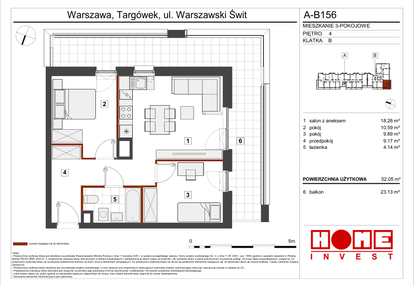 Mieszkanie w inwestycji: Warszawski Świt etap VII