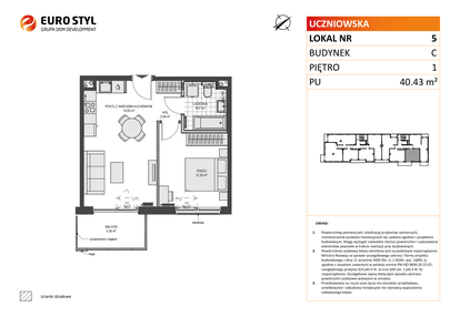 Mieszkanie w inwestycji: Przystań Brzeźno etap 1.2