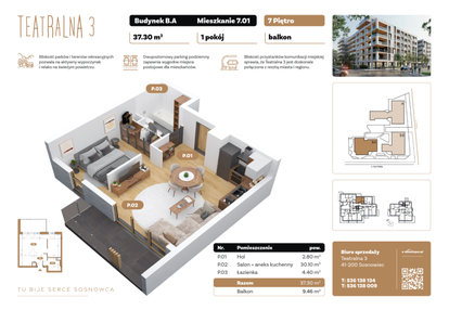 Mieszkanie w inwestycji: Teatralna 3