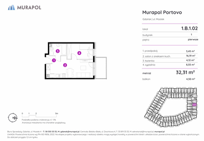 Mieszkanie w inwestycji: Murapol Portovo etap II