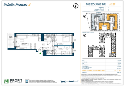 Mieszkanie w inwestycji: Osiedle Hemara - etap III bud. 2 i 3