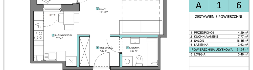 Mieszkanie w inwestycji: KOLEJ NA 19