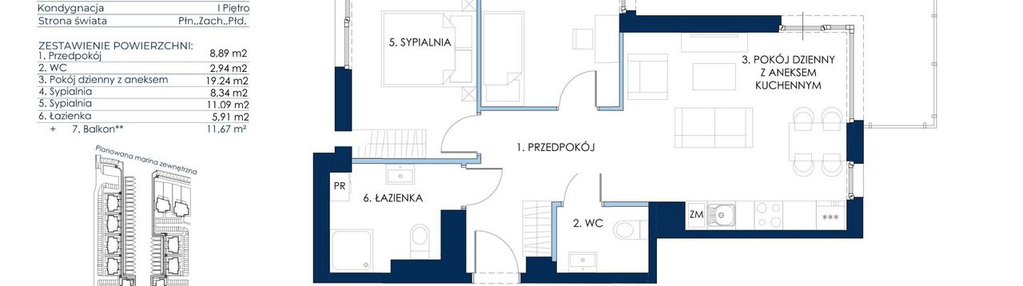 Mieszkanie w inwestycji: Sol Marina etap III