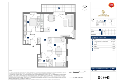 Mieszkanie w inwestycji: Apartamenty Park Matecznego Etap 2.2