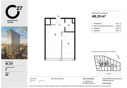 Mieszkanie w inwestycji: O27 Apartamenty Opolska
