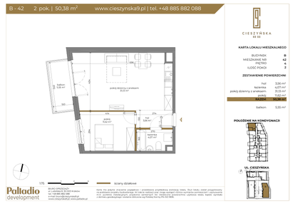 Mieszkanie w inwestycji: Cieszyńska 9 budynek B i C