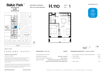 Mieszkanie w inwestycji: Baltic Park Loft