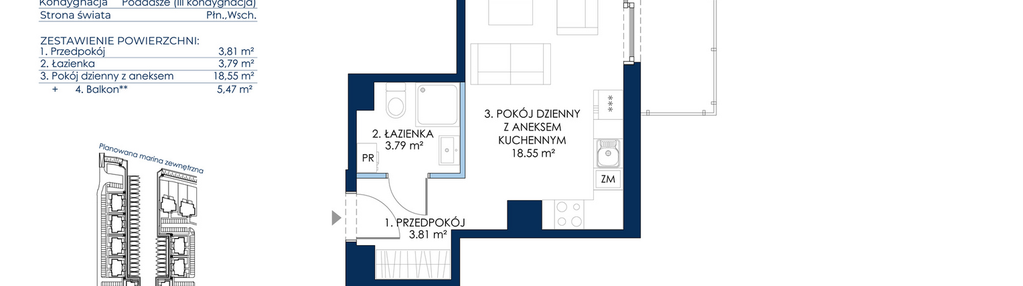 Mieszkanie w inwestycji: Sol Marina etap III