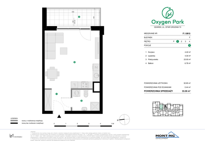 Mieszkanie w inwestycji: Oxygen Park etap III
