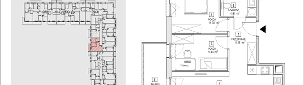 Mieszkanie w inwestycji: Naramowice Odnova II