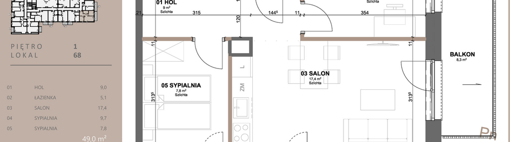 Mieszkanie w inwestycji: BETWEEN