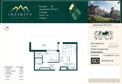 Mieszkanie w inwestycji: Infinity Mountain Resort