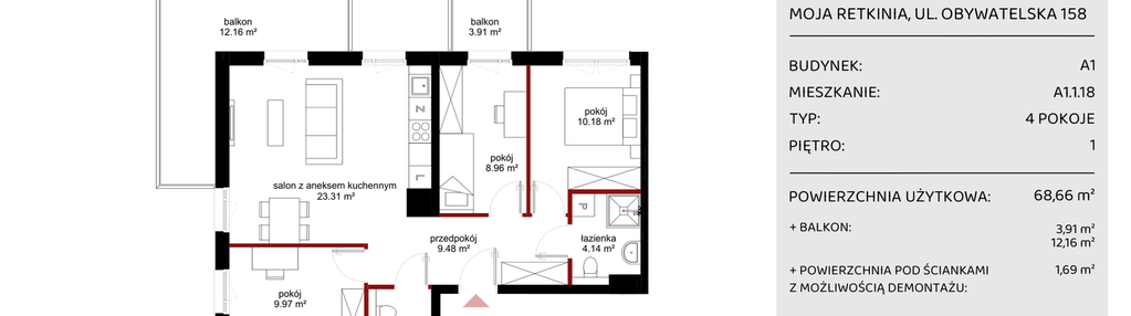 Mieszkanie w inwestycji: Moja Retkinia