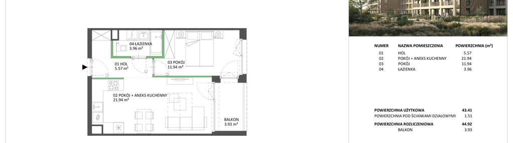 Mieszkanie w inwestycji: Hillence etap 2