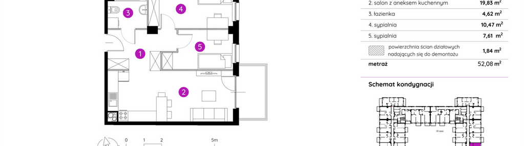 Mieszkanie w inwestycji: Murapol Apartamenty na Wzgórzu - bud. 4 i 5