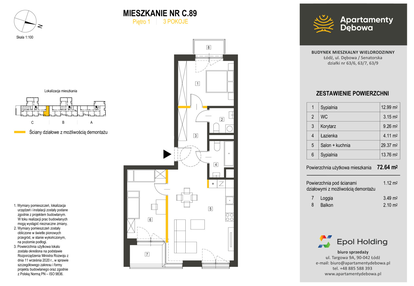 Mieszkanie w inwestycji: Apartamenty Dębowa