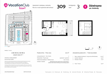 Mieszkanie w inwestycji: VacationClub Resort