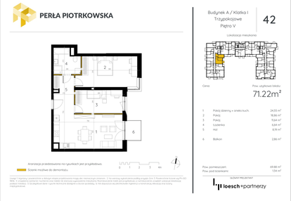 Mieszkanie w inwestycji: Perła Piotrkowska