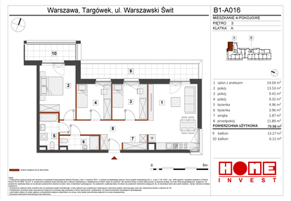 Mieszkanie w inwestycji: Warszawski Świt etap VIII