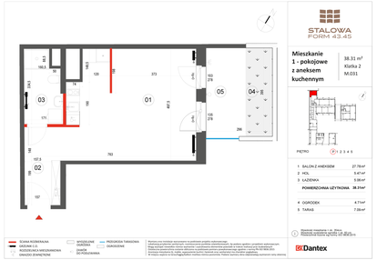 Mieszkanie w inwestycji: Stalowa Form 43.45